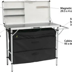 Outwell Magante Campingkeuken - Grijs -Uitrusting Voor Buiten Verkoop 2024 1069 1900 5709388129598 magante keukentafel feature photo11