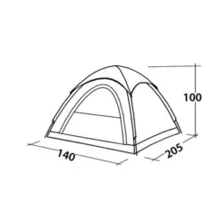 Easy Camp Comet 200 Koepeltent - 2 Personen 17 Easy Camp Comet 200 Koepeltent - 2 Personen -Uitrusting Voor Buiten Verkoop 2024 120338 comet 200 drawing perspective2