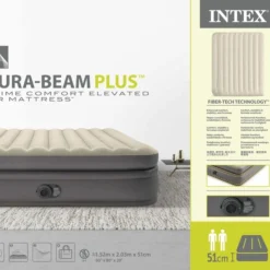 Intex Prime Comfort Luchtbed - Queensize - Ingebouwde Elektrische Pomp -Uitrusting Voor Buiten Verkoop 2024 1621 1900 64164nd pkg 2023 300