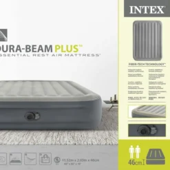 Intex Essential Rest Luchtbed - Queensize - Ingebouwde Elektrische Pomp -Uitrusting Voor Buiten Verkoop 2024 1689 1900 64126nd pkg 2023 300