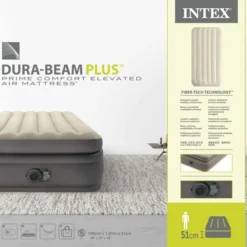 Intex Prime Comfort Luchtbed - Eenpersoons - Ingebouwde Elektrische Pomp -Uitrusting Voor Buiten Verkoop 2024 1811 1900 64162nd pkg 2023 300