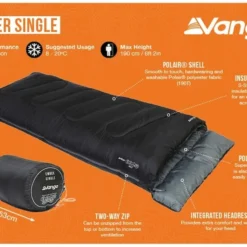 Vango Ember Slaapzak - Zwart 7 Vango Ember Slaapzak - Zwart -Uitrusting Voor Buiten Verkoop 2024 1900 1783 ember single 2 1