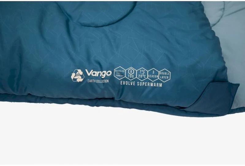 Vango Evolve Superwarm Slaapzak - Blauw 4 Vango Evolve Superwarm Slaapzak - Blauw - Afbeelding 4