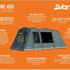 Vango Lismore 450 Tunneltent - 4 Persoons - Groen -Uitrusting Voor Buiten Verkoop 2024 1900 1783 lismore 450 package 3
