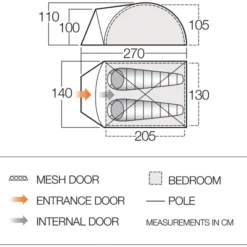Vango Tay 200 Koepeltent - 2 Persoons - Groen -Uitrusting Voor Buiten Verkoop 2024 1900 1783 tay 200 1