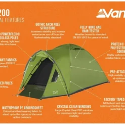 Vango Tay 200 Koepeltent - 2 Persoons - Groen -Uitrusting Voor Buiten Verkoop 2024 1900 1783 tay 200 2