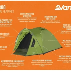 Vango Tay 300 Koepeltent - 3 Persoons - Groen -Uitrusting Voor Buiten Verkoop 2024 1900 1783 tay 300 3