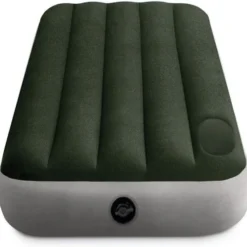 Intex Downy Luchtbed - Eenpersoons - Ingebouwde Voetpomp