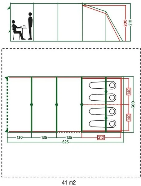 Coleman Meadowood 4L Tunneltent - 4 Persoons 3 Coleman Meadowood 4L Tunneltent - 4 Persoons - Afbeelding 3