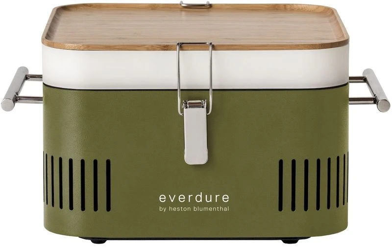 Everdure Cube Houtskool Barbecue - Groen 1 Everdure Cube Houtskool Barbecue - Groen