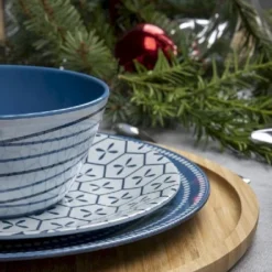 Bo-Camp Mix & Match Melamine Serviesset - 16-delig - Blauw -Uitrusting Voor Buiten Verkoop 2024 900 592 img 8828