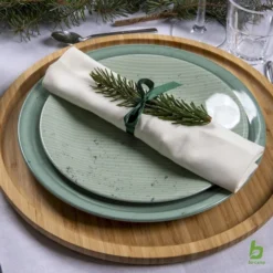 Bo-Camp Mix & Match Melamine Serviesset - 16-delig - Groen -Uitrusting Voor Buiten Verkoop 2024 900 900 6181383 04