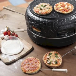 Bestron Pizza Gourmetset - 6 Personen -Uitrusting Voor Buiten Verkoop 2024 bestron pizzaoven 6 personen 8