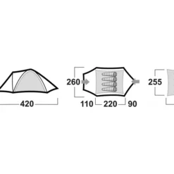 Husky Bizon Koepeltent - 4+ Persoons -Uitrusting Voor Buiten Verkoop 2024 bizon afmetingen