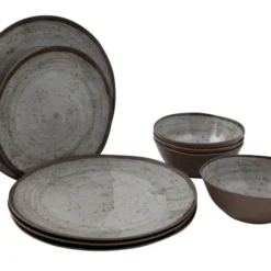 Bo-Camp Halo Melamine Serviesset - 12-delig - Beige