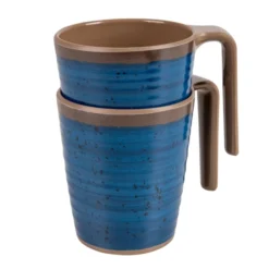 Bo-Camp Halo Melamine Serviesset - 12-delig - Blauw -Uitrusting Voor Buiten Verkoop 2024 bo camp halo blauw 3