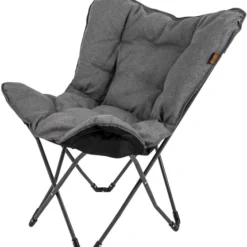 Bo-Camp Urban Outdoor Grainger Vlinderstoel - Antraciet -Uitrusting Voor Buiten Verkoop 2024 bo camp grainger vlinderstoel grijs 1