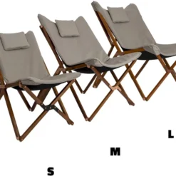 Bo-Camp Urban Outdoor Bloomsbury Vlinderstoel - Beige - M -Uitrusting Voor Buiten Verkoop 2024 bo camp bloomsburry relaxstoel m beige 3 1