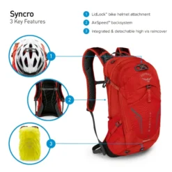 Osprey Syncro Daypack -12 Liter - Zwart -Uitrusting Voor Buiten Verkoop 2024 osprey syncro features 8