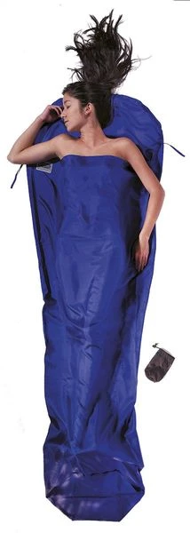 Cocoon Lakenzak Zijde Mummymodel - Ultramarine Blauw 1 Cocoon Lakenzak Zijde Mummymodel - Ultramarine Blauw