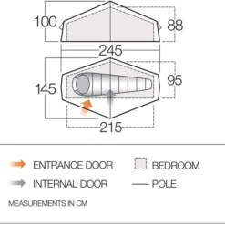 Vango Nevis 100 Tunneltent - 1 Persoon -Uitrusting Voor Buiten Verkoop 2024 vango nevis 100 2